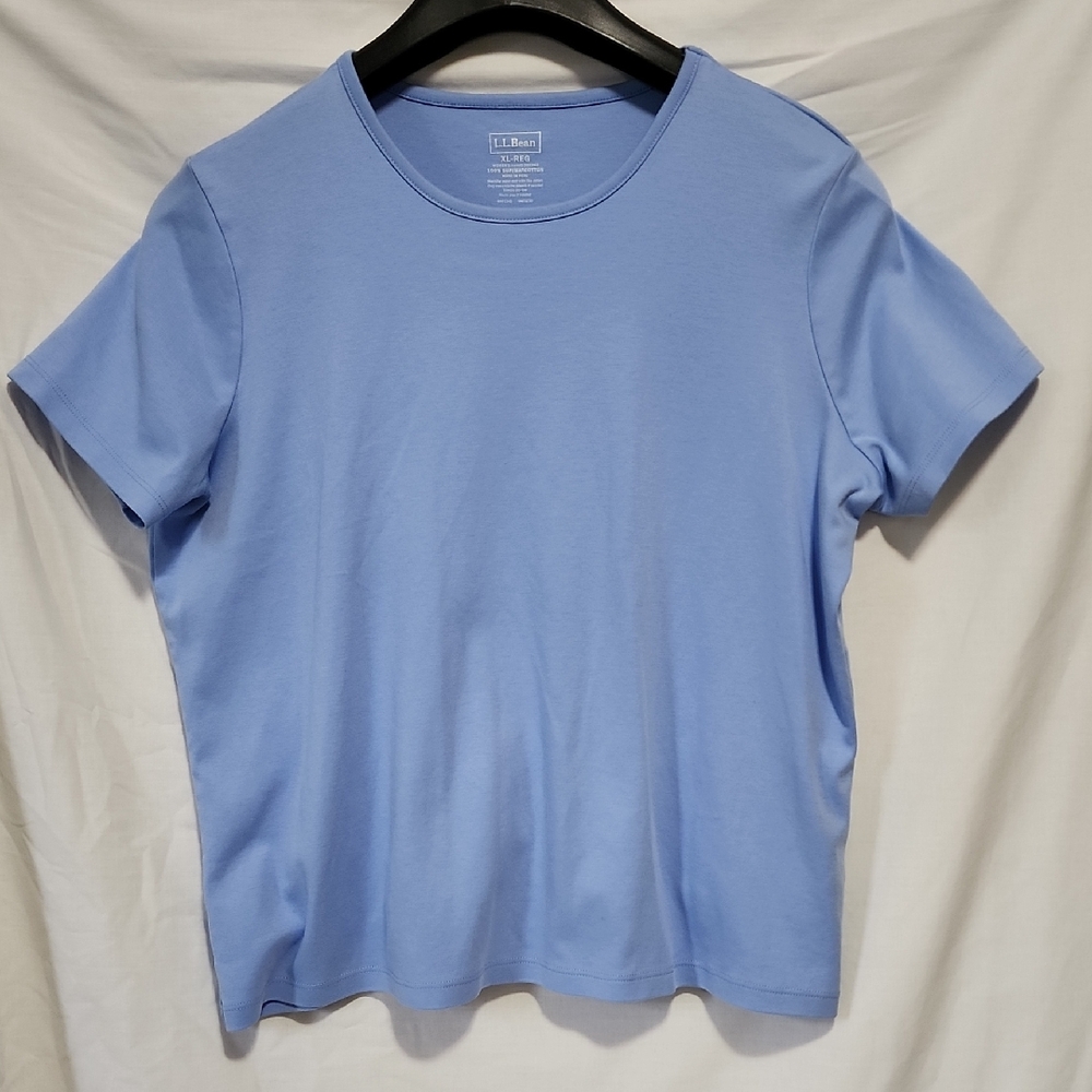 L.L. Bean Sky Blue Short Sleeve Top